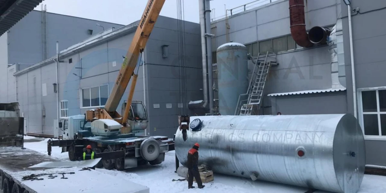 Перевозка ресивера воздуха в комплекте