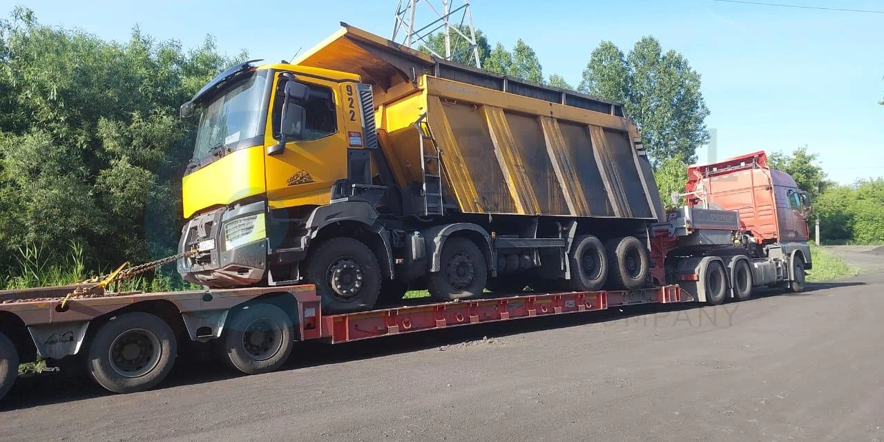 Перевозка самосвала RENAULT К из Мысков в Новосибирск