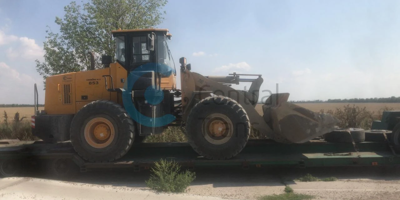 Перевозка фронтального погрузчика LONKING CDM853 из Ейска в Краснодар
