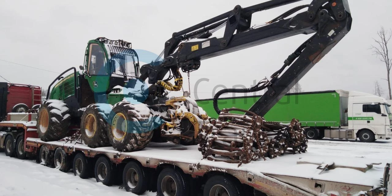 Перевозка Харвестера John Deere 1270G из Татарстана в Ленинградскую область