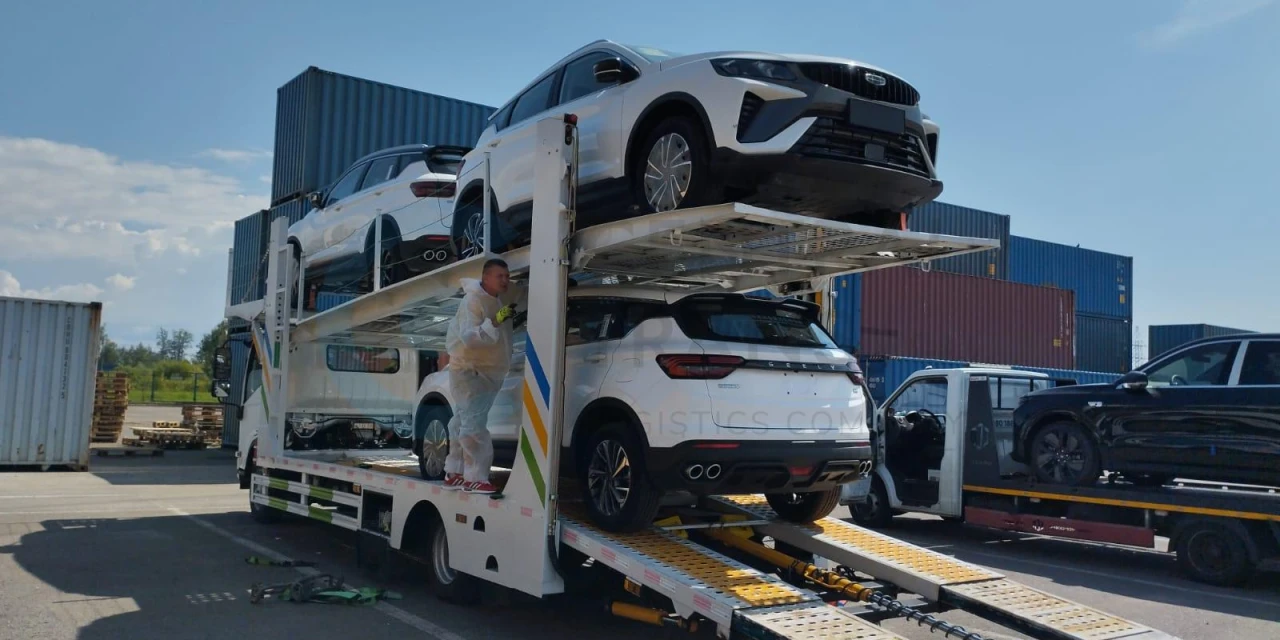 Перевозка легковых автомобилей Geely до порта Циндао
