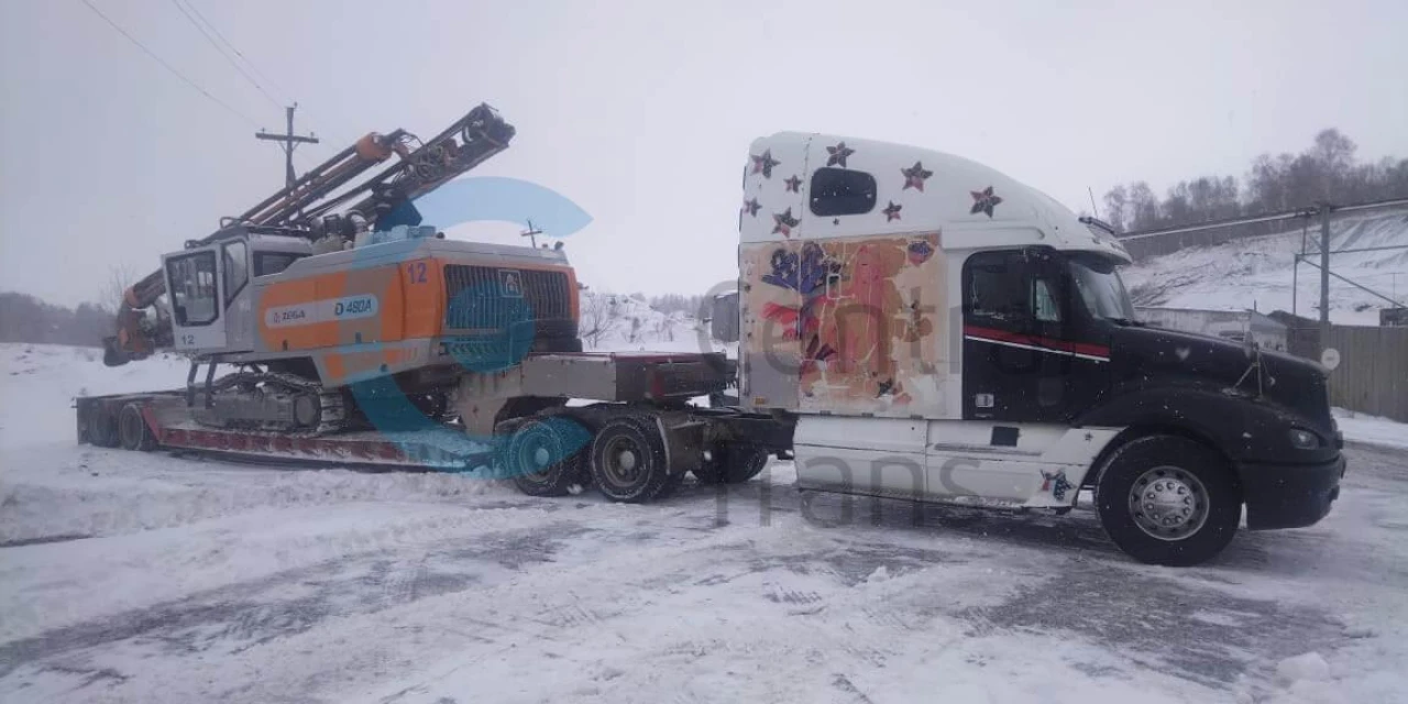 Перевозка буровой установки Zega D480A