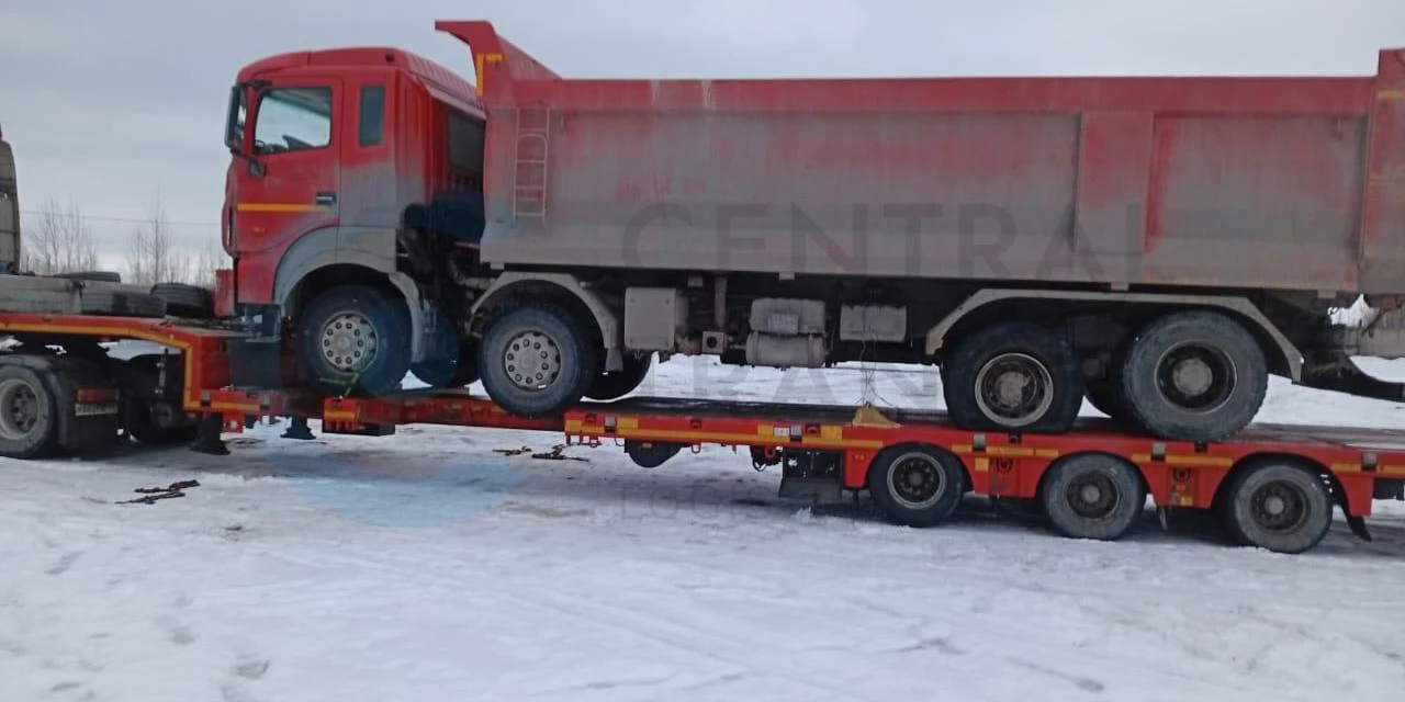 Перевозка самосвала Jac N410