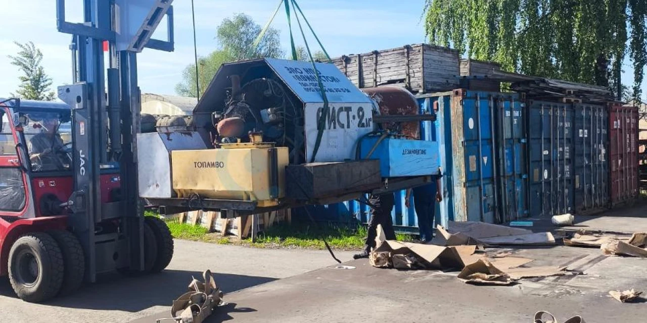 Перевозка теплового аэростата и второй оболочки