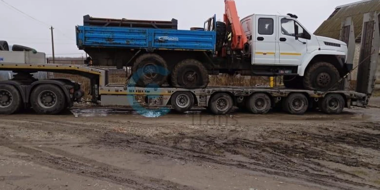 Урал УСТ54534V с КМУ доставлен из Саратовской области в Еврейскую автономную область