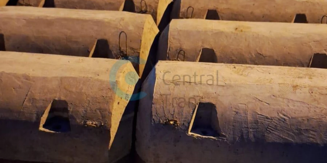 ЖБИ-утяжелители УТК-325 доставлены из Свердловской области в пгт Белый Яр (ХМАО)