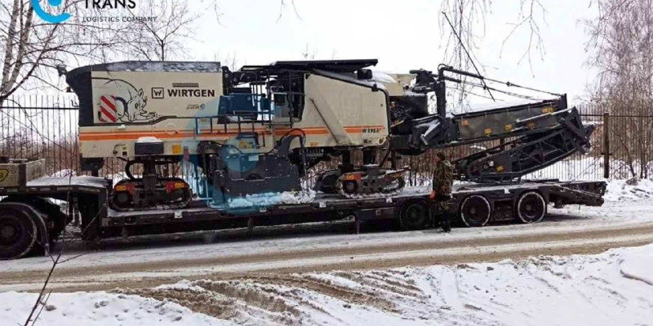 Перевозка дорожной фрезы Wirtgen W 195