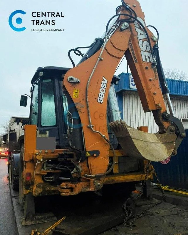 Перевозка экскаватора-погрузчика CASE 580SV