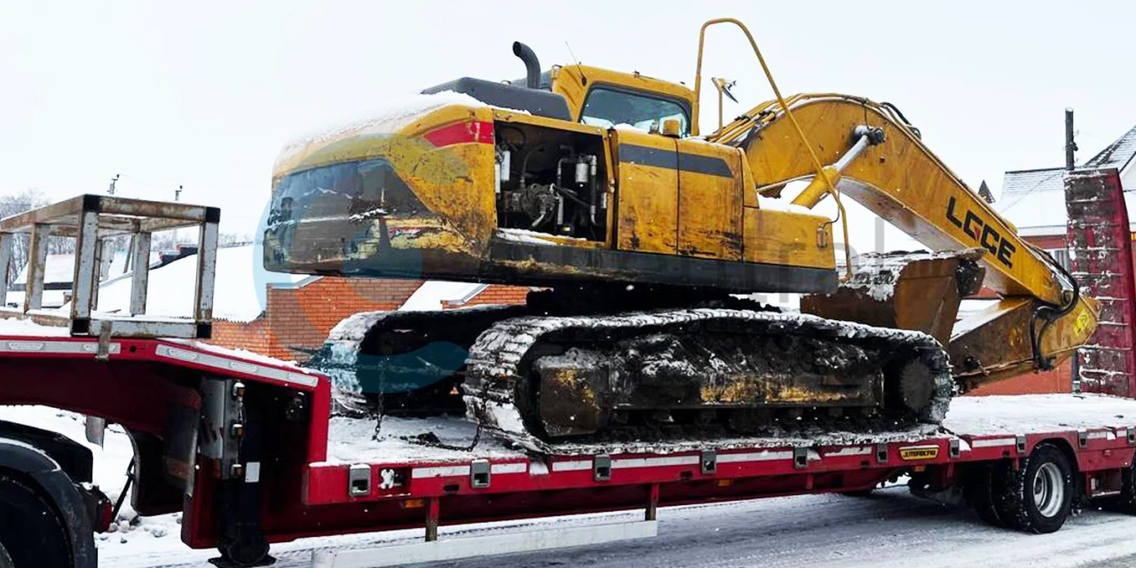 Перевозка гусеничного экскаватора LGCE E6255F по направлению Сухой Лог - Казань