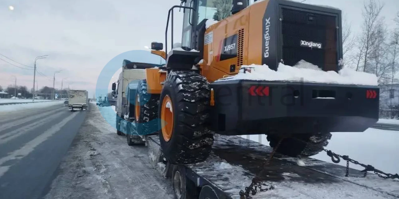 Фронтальный погрузчик Xingiang XJ957 перевезен из Раменского в Ногинск