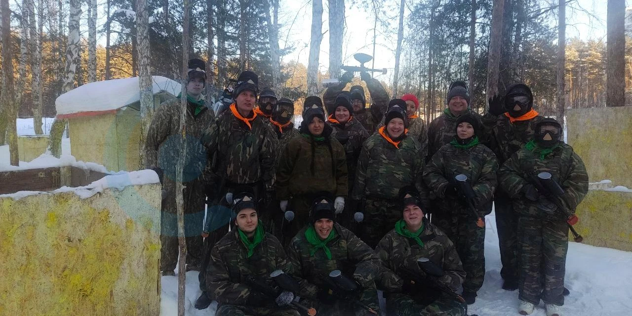 Корпоративный пейнтбол ко Дню защитника Отечества и Международному женскому дню