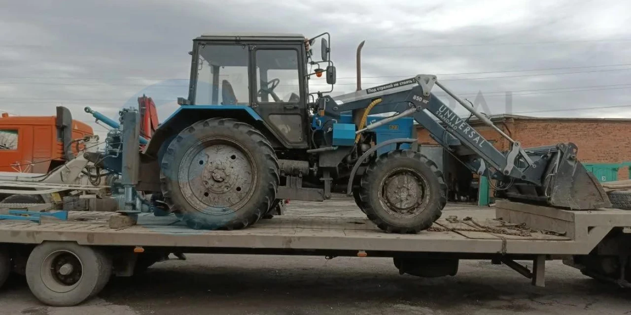 Перевозка фронтального Погрузчика КУН Универсал BASIC на трале по направлению Краснодар - Самара
