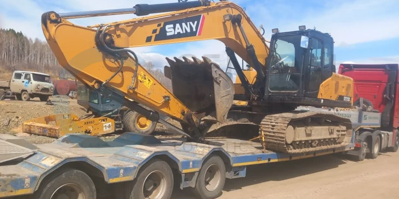 Перевозка экскаватора SANY SY215S из Балея в Павлово (Ленинградская область)