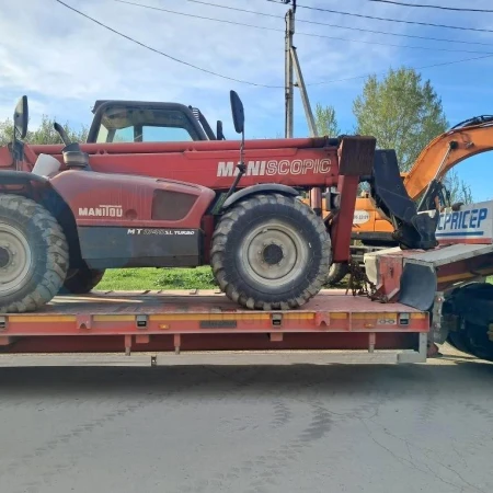 Перевозка спецтехники Fiori DB250S и Manitou MLT 369 из Новосибирска в Алтайский край