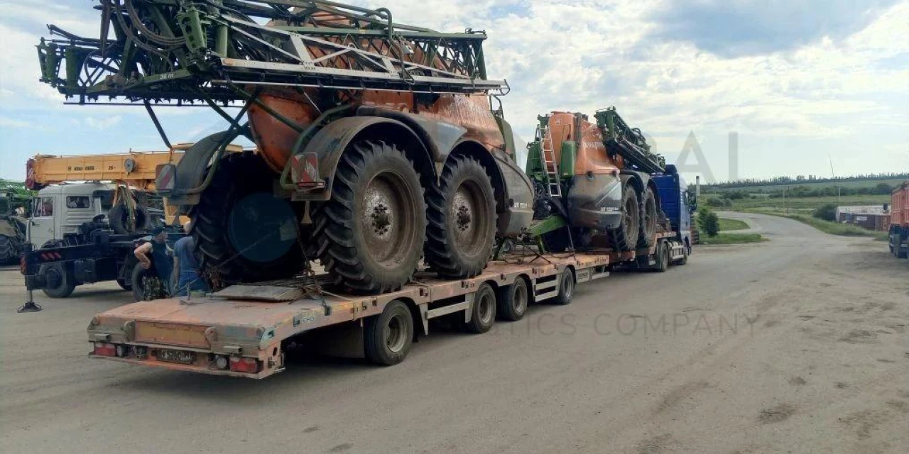 Перевозка двух самоходных культиваторов по маршруту Вердерево — Матрёно и Гезово