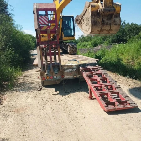 Перевозка экскаватора Komatsu PC210 по Еврейской автономной области