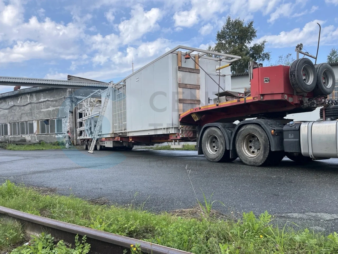 Перевозка блочно-модульного здания из Первоуральска в Учалы